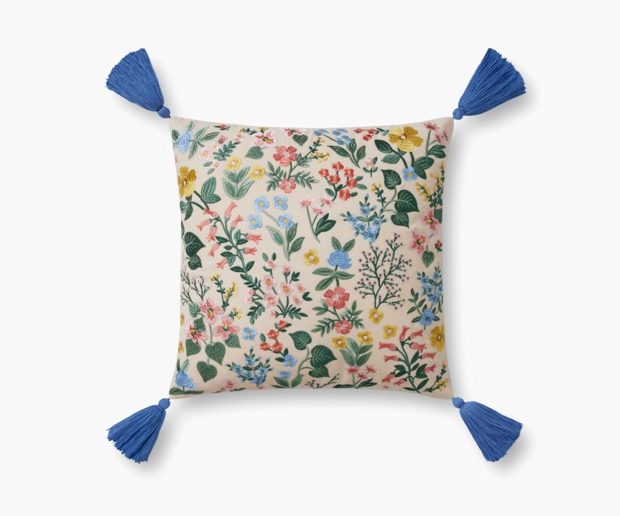 Home RIFLE PAPER Co. Floral | Mayfair Embroidered Pillow|Mayfair Mint Embroidered Pillow