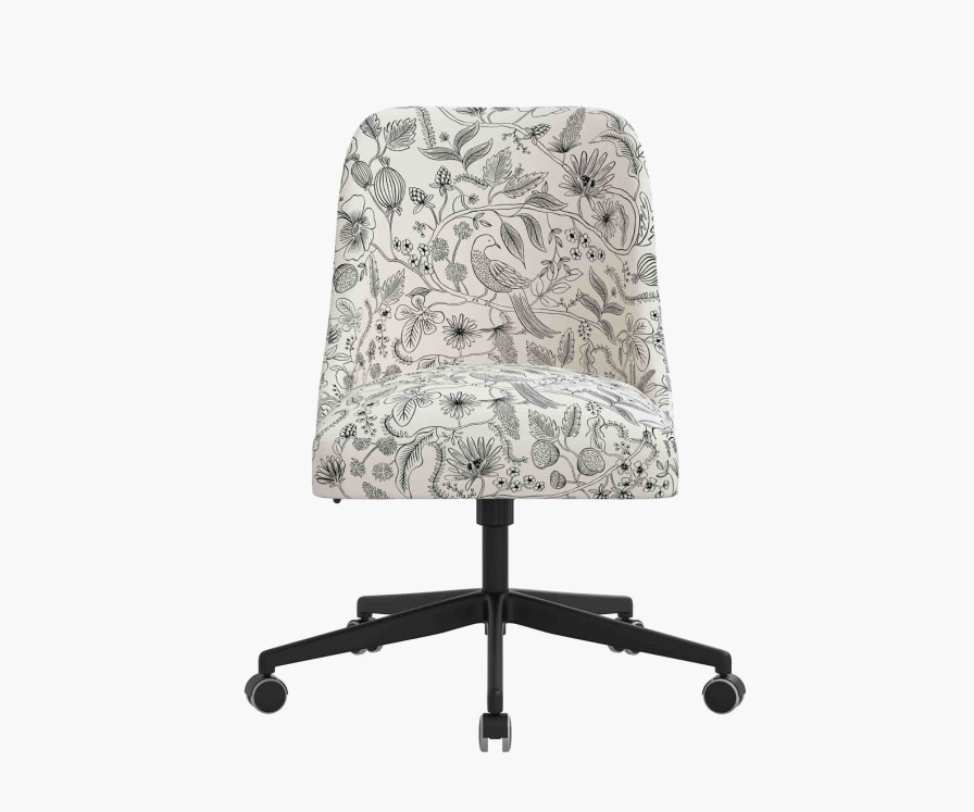 Home RIFLE PAPER Co. Desk Chairs | Oxford Desk Chair| Black & Cream Oxford Desk Chair