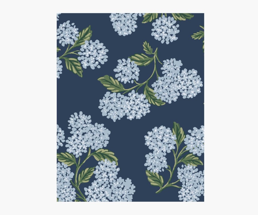 Home RIFLE PAPER Co. Samples | Hydrangea Wallpaper Sample|Hydrangea Teal Wallpaper Sample