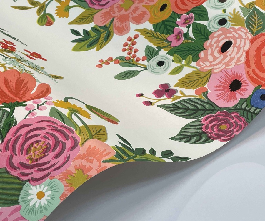 Home RIFLE PAPER Co. Samples | Garden Party Trellis Wallpaper Sample|Garden Party Trellis Linen Multi Wallpaper Sample