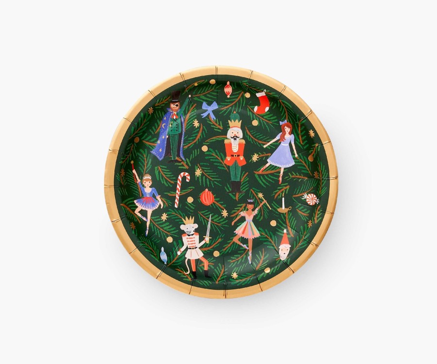 Cards & Occasions RIFLE PAPER Co. Plates | Holiday Small Plates| Small Plates Nutcracker