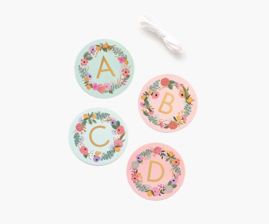 Cards & Occasions RIFLE PAPER Co. Kits & Decor | Letter Garland| Letter Garland Garden Party