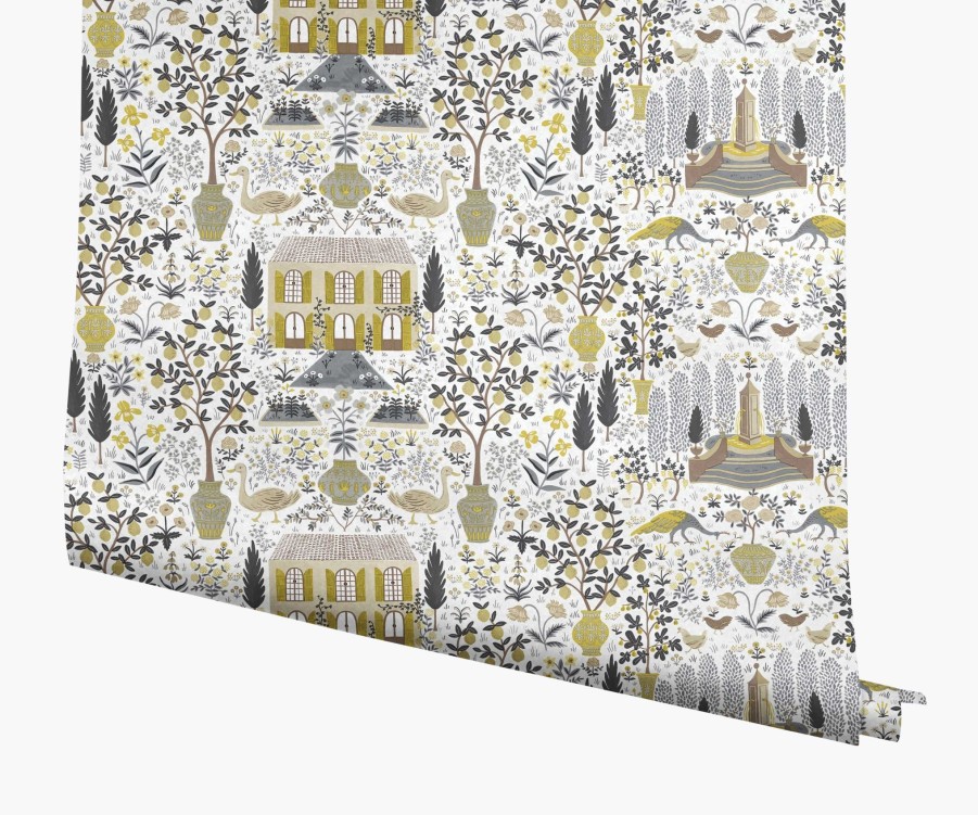 Home RIFLE PAPER Co. Traditional | Camont Wallpaper|Camont Linen & Gold Wallpaper Double Roll