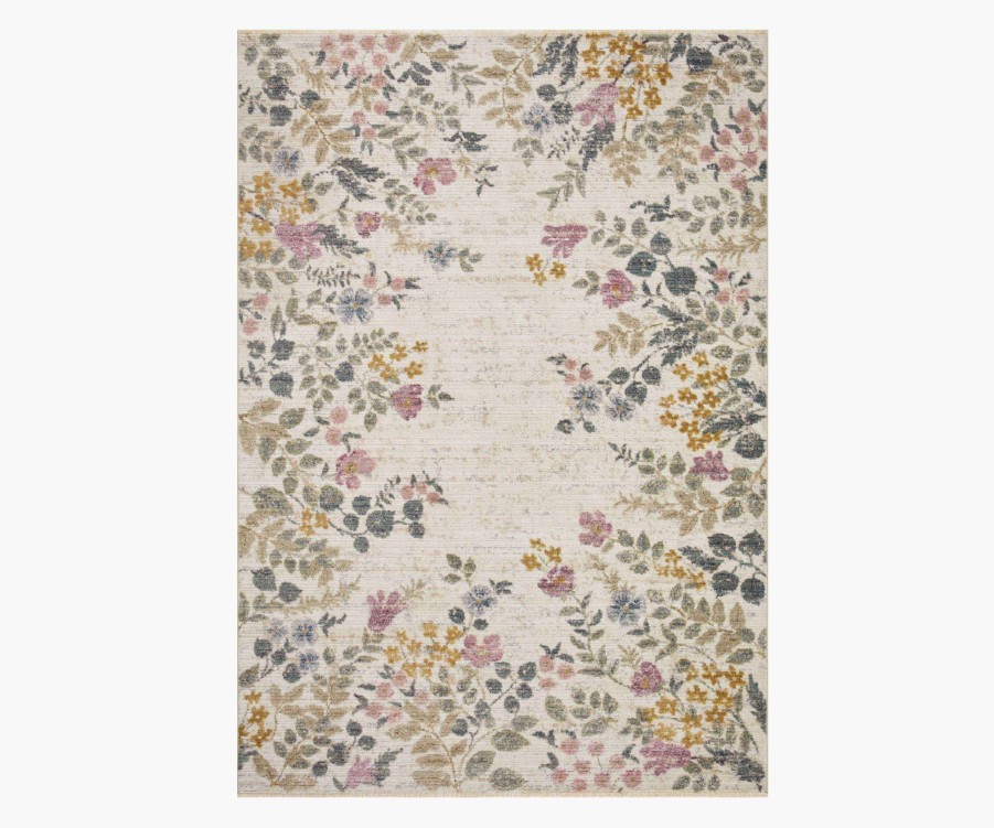 Home RIFLE PAPER Co. Statement | Provence Abbey Power-Loomed Rug|Provence Abbey Ivory Power-Loomed Rug-2.6X4.0