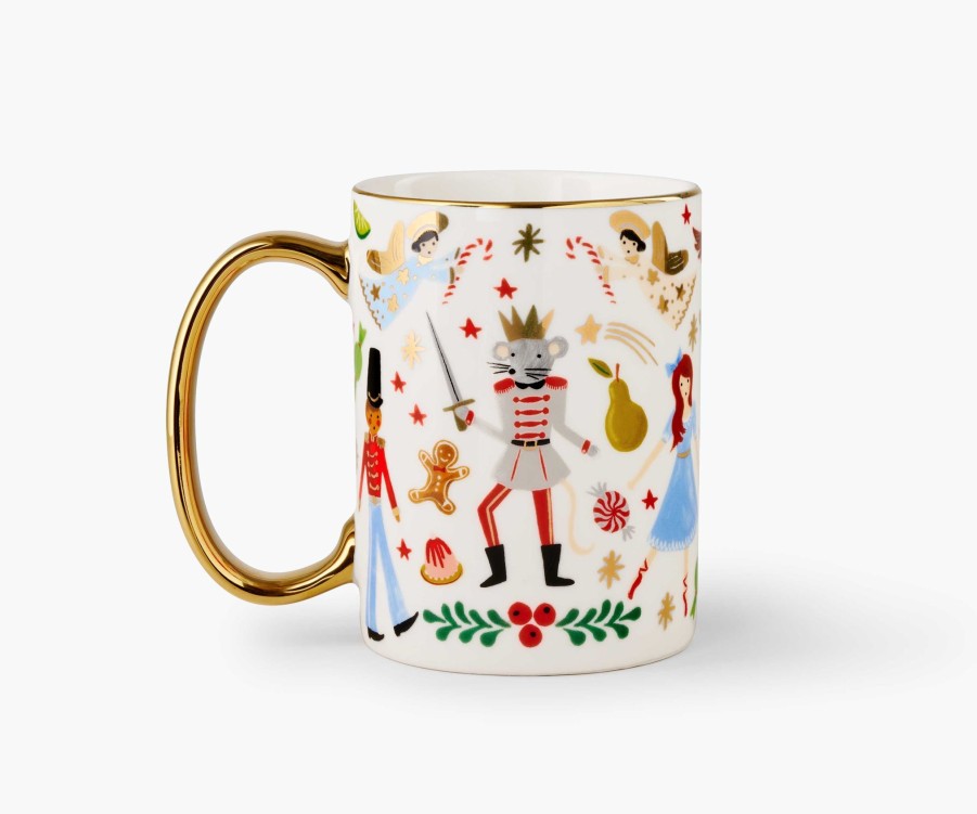 Home RIFLE PAPER Co. Mugs | Holiday Porcelain Mug| Porcelain Mug