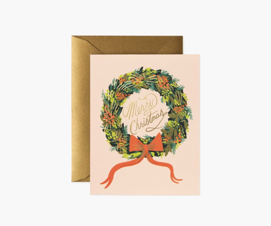 Cards & Occasions RIFLE PAPER Co. Christmas | Christmas Wreath|Christmas Wreath