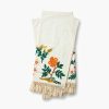 Home RIFLE PAPER Co. Throws | Wildwood Embroidered Throw|Wildwood Ivory Embroidered Throw