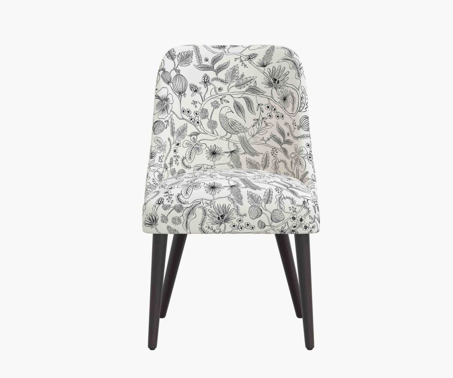 Home RIFLE PAPER Co. Dining Chairs | Clare Dining Chair| Black & Cream Clare Dining Chair