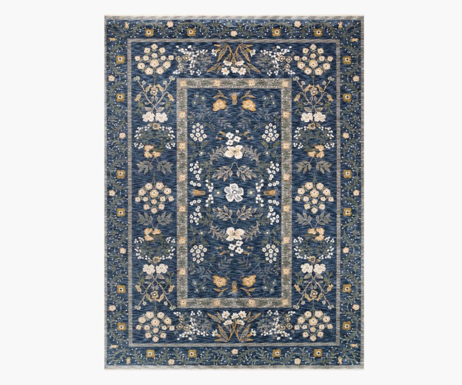 Home RIFLE PAPER Co. Traditional | Kismet Arabesque Navy Power-Loomed Rug|Kismet Arabesque Navy Power-Loomed Rug