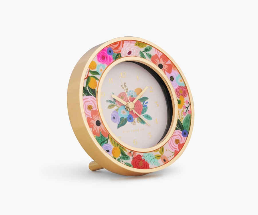 Desk & Journals RIFLE PAPER Co. Desk Objects | Desk Clock| Desk Clock Garden Party