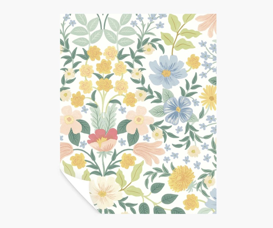 Home RIFLE PAPER Co. Peel & Stick | Bramble Garden Peel & Stick Wallpaper Sample|Bramble Garden Pastel Multi Peel & Stick Wallpaper Sample