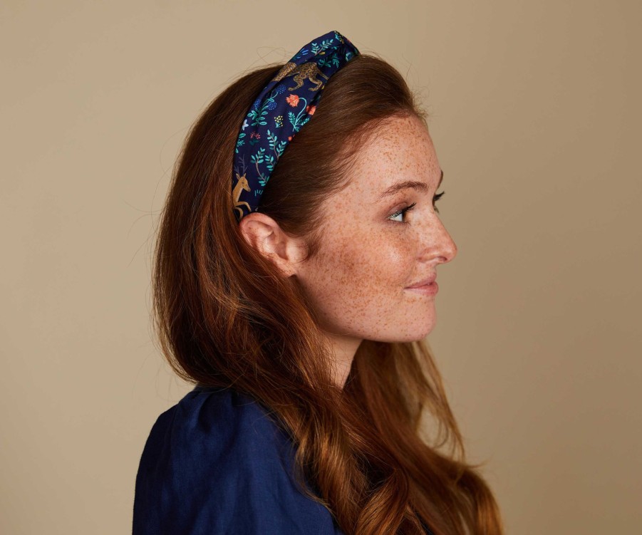 Accessories & Apparel RIFLE PAPER Co. Headbands | Silky Twisted Headband| Silky Twisted Headband Menagerie