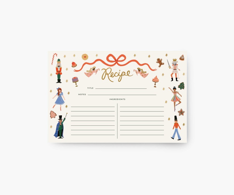 Home RIFLE PAPER Co. Recipe Organization | Nutcracker Sweets Recipe Cards|Nutcracker Sweets Recipe Cards