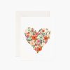 Cards & Occasions RIFLE PAPER Co. Love & Friendship | Floral Heart|Floral Heart