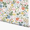 Home RIFLE PAPER Co. Traditional | Strawberry Fields Wallpaper|Strawberry Fields Teal Wallpaper Double Roll