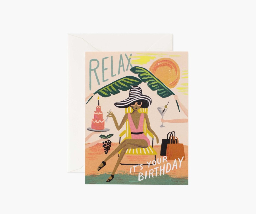 Cards & Occasions RIFLE PAPER Co. Birthday | Relax Birthday|Relax Birthday