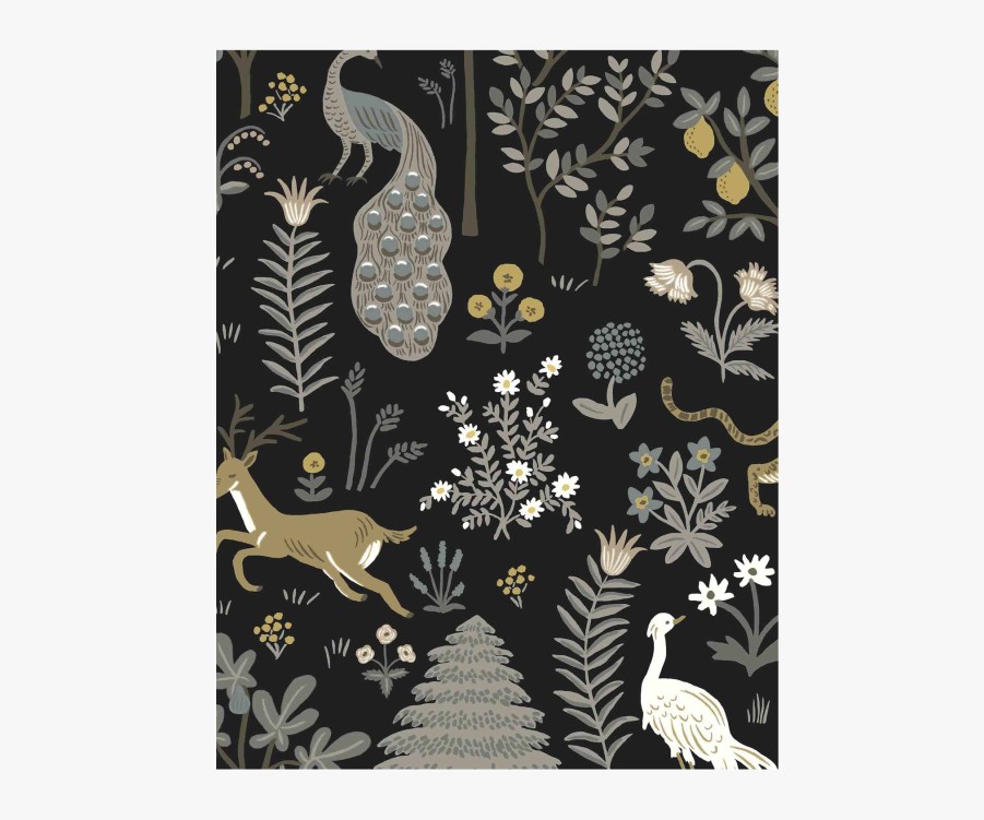 Home RIFLE PAPER Co. Samples | Menagerie Wallpaper Sample|Menagerie White Wallpaper Sample