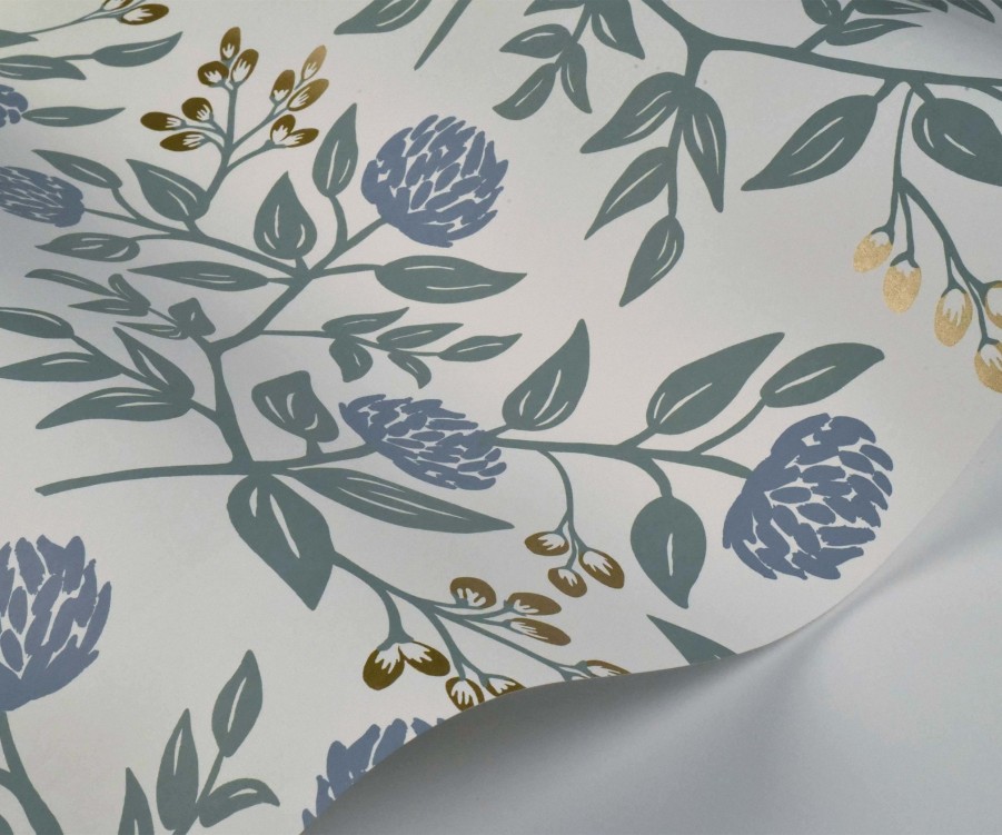 Home RIFLE PAPER Co. Samples | Peonies Wallpaper Sample|Peonies Navy Wallpaper Sample