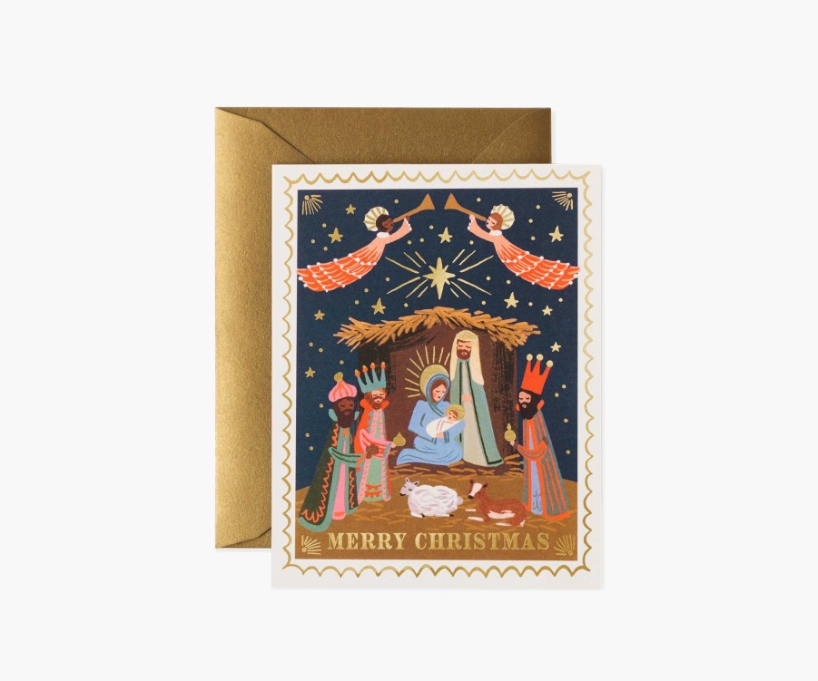 Cards & Occasions RIFLE PAPER Co. Christmas | Christmas Nativity|Christmas Nativity