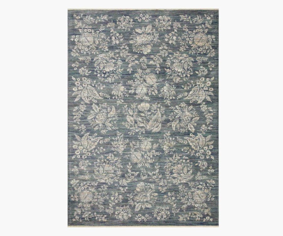 Home RIFLE PAPER Co. Neutral | Provence Therese Power-Loomed Rug|Provence Therese Indigo Power-Loomed Rug-2.6X4.0