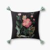 Home RIFLE PAPER Co. Floral | Garden Rose Embroidered Pillow|Garden Rose Embroidered Pillow-Black Multi