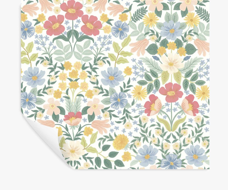 Home RIFLE PAPER Co. Peel & Stick | Bramble Garden Peel & Stick Wallpaper|Bramble Garden Sage Peel & Stick Wallpaper