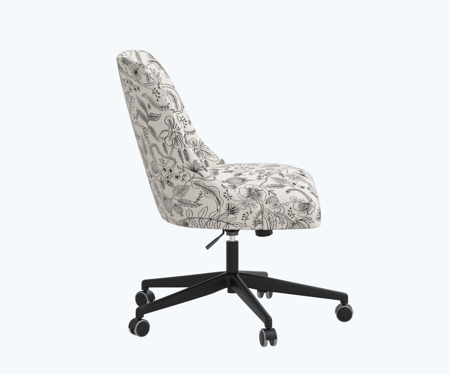 Home RIFLE PAPER Co. Desk Chairs | Oxford Desk Chair| Black & Cream Oxford Desk Chair