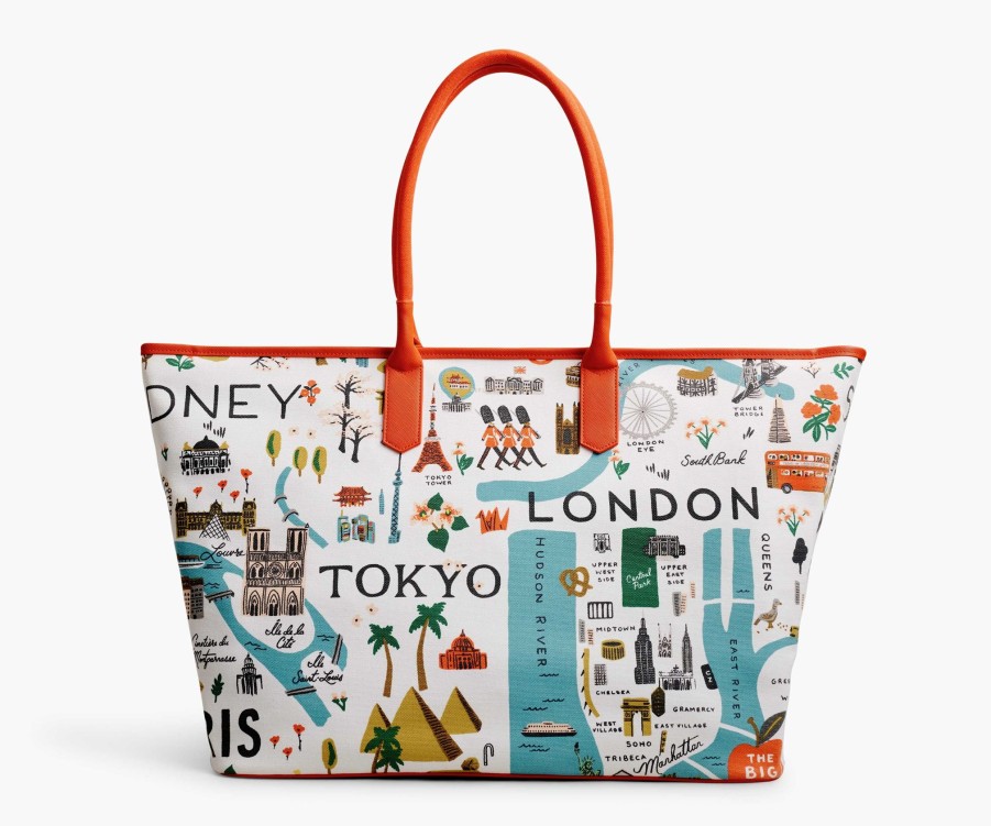 Accessories & Apparel RIFLE PAPER Co. Totes | Weekender| Travel Tote Bon Voyage