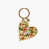 Accessories & Apparel RIFLE PAPER Co. Keychains | Floral Heart Enamel Keychain|Floral Heart Enamel Keychain