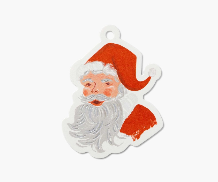 Cards & Occasions RIFLE PAPER Co. Ribbon & Tags | Santa Gift Tags|Santa Gift Tags