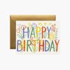 Cards & Occasions RIFLE PAPER Co. Birthday | Brushstroke Birthday Greeting Card|Brushstroke Birthday Greeting Card