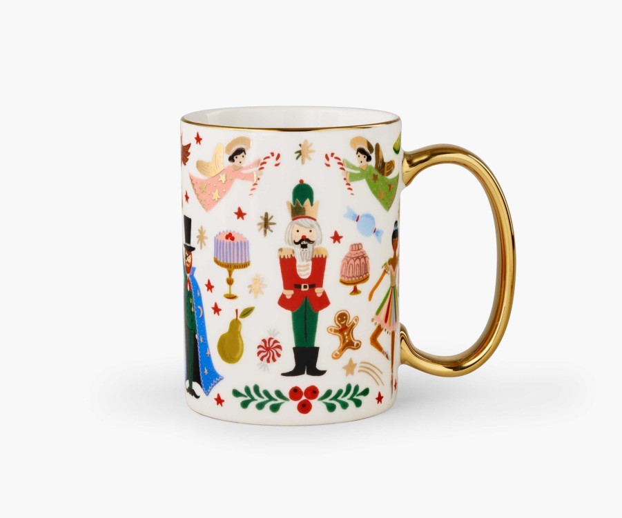 Home RIFLE PAPER Co. Mugs | Holiday Porcelain Mug| Porcelain Mug