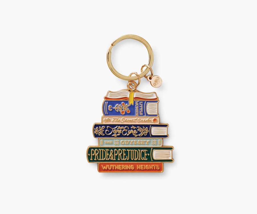 Accessories & Apparel RIFLE PAPER Co. Keychains | Book Club Enamel Keychain|Book Club Enamel Keychain