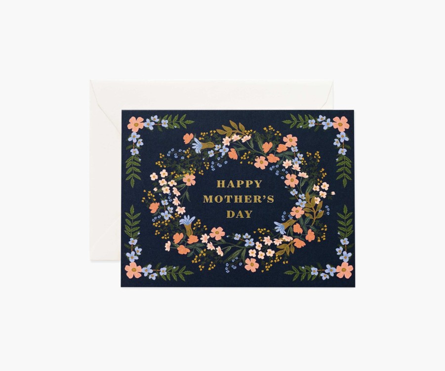 Cards & Occasions RIFLE PAPER Co. Mother'S Day | Mother'S Day Wreath Greeting Card|Mother'S Day Wreath Greeting Card