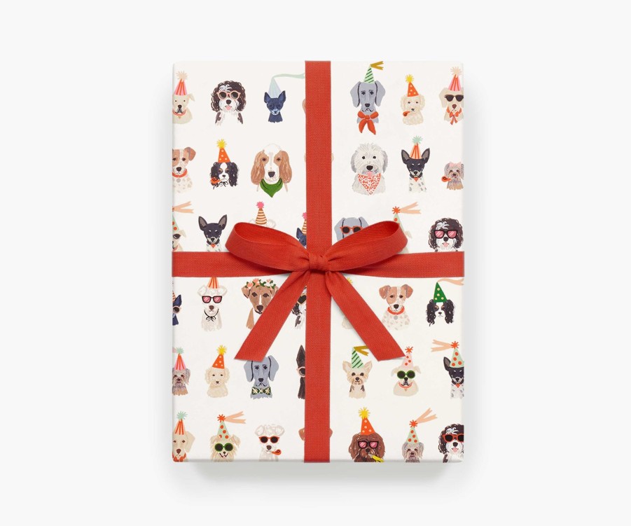 Cards & Occasions RIFLE PAPER Co. Sheets | Party Pups Wrapping Sheets|Party Pups Wrapping Sheets