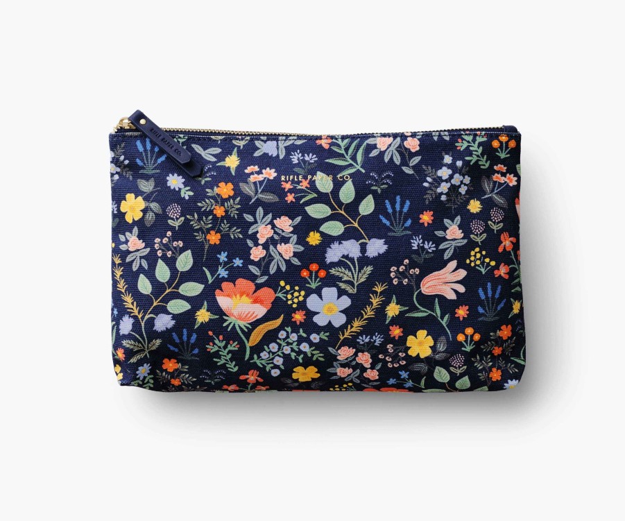 Accessories & Apparel RIFLE PAPER Co. Everyday Pouches | Zippered Pouch Set| Fields Zippered Pouch Set