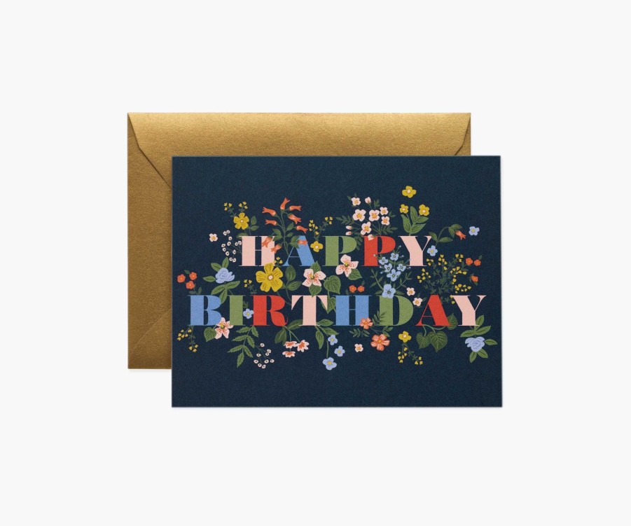 Cards & Occasions RIFLE PAPER Co. Birthday | Mayfair Birthday Greeting Card|Mayfair Birthday Greeting Card