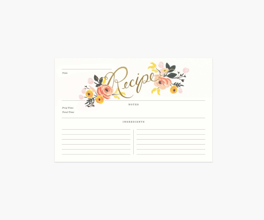 Home RIFLE PAPER Co. Recipe Organization | Peony Recipe Cards|Peony Recipe Cards