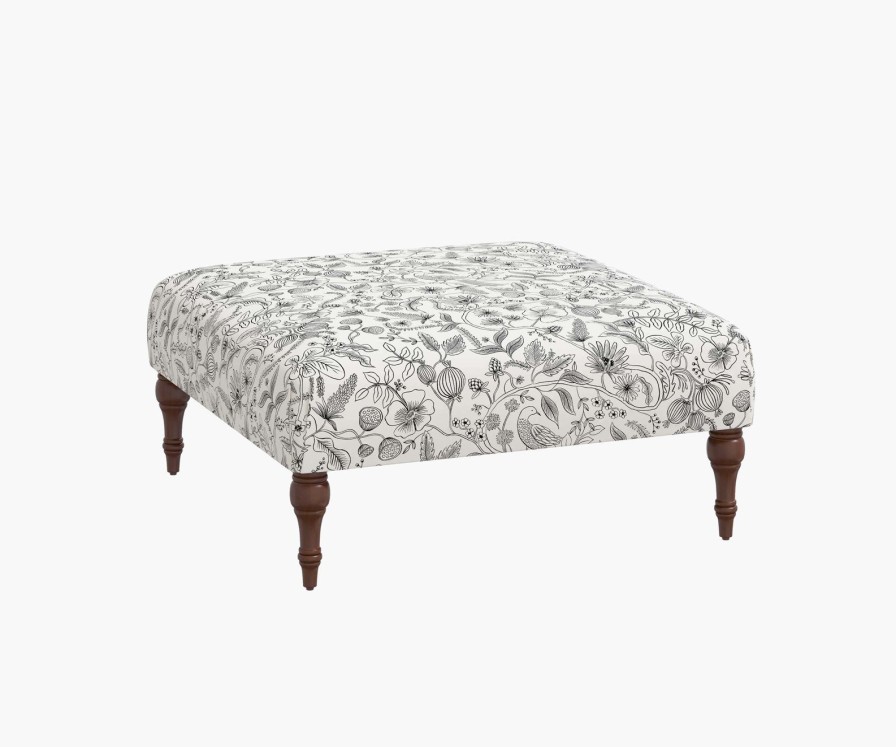 Home RIFLE PAPER Co. Ottomans | Greenwich Ottoman|Merida Multi Greenwich Ottoman With Leg