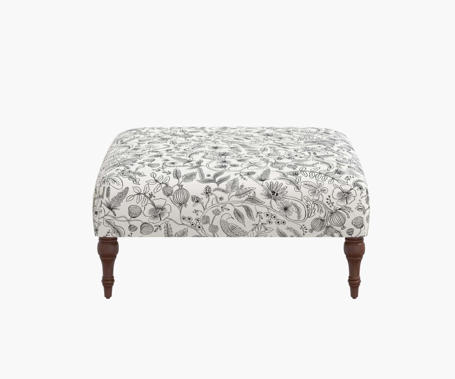 Home RIFLE PAPER Co. Ottomans | Greenwich Ottoman|Merida Multi Greenwich Ottoman With Leg