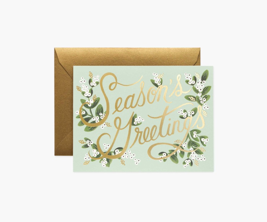 Cards & Occasions RIFLE PAPER Co. Christmas | Mistletoe Season'S Greetings|Mistletoe Season'S Greetings