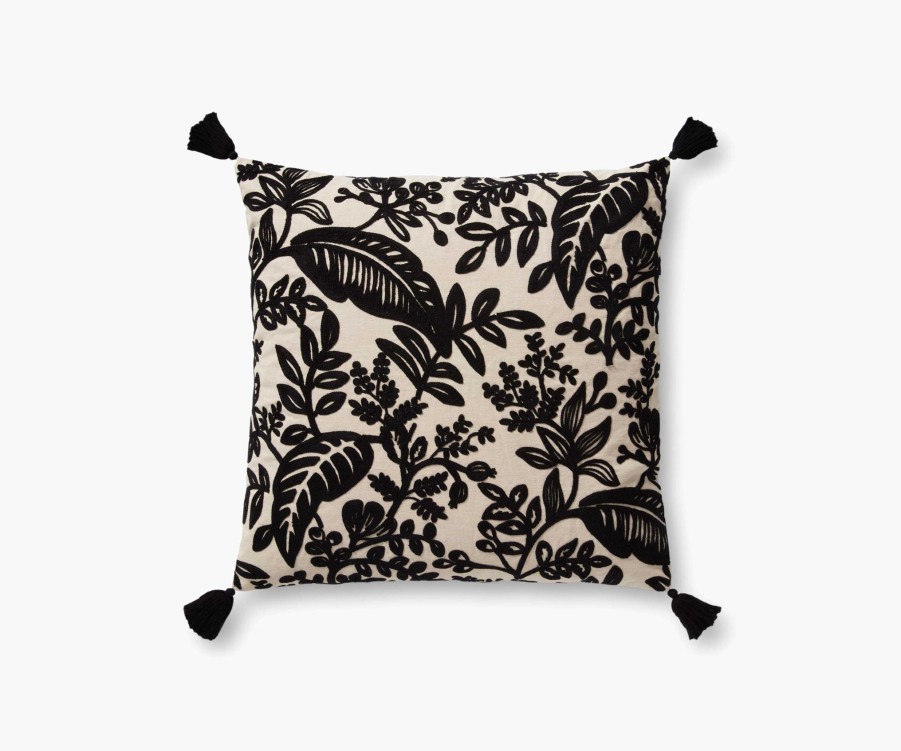 Home RIFLE PAPER Co. Floral | Canopy Embroidered Pillow|Canopy Embroidered Pillow-Sage & White