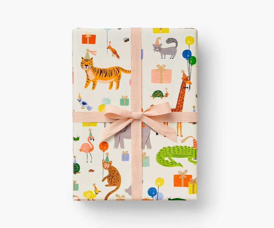 Cards & Occasions RIFLE PAPER Co. Rolls | Party Animals Wrapping Roll|Party Animals Wrapping Roll