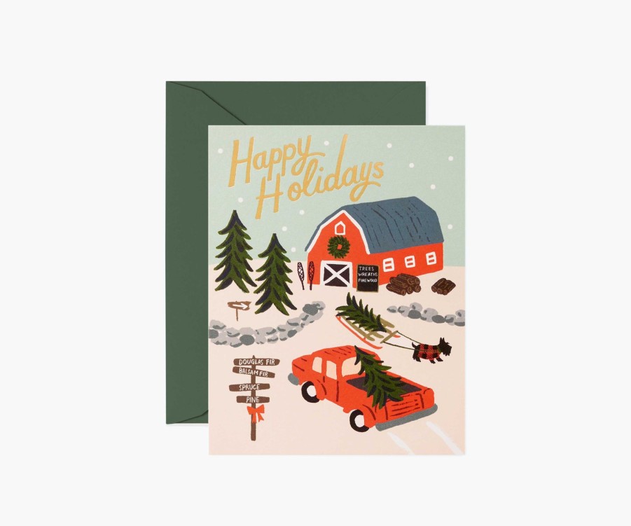 Cards & Occasions RIFLE PAPER Co. Christmas | Holiday Tree Farm|Holiday Tree Farm