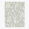 Home RIFLE PAPER Co. Samples | Menagerie Toile Wallpaper Sample|Menagerie Toile Grey & White Wallpaper Sample