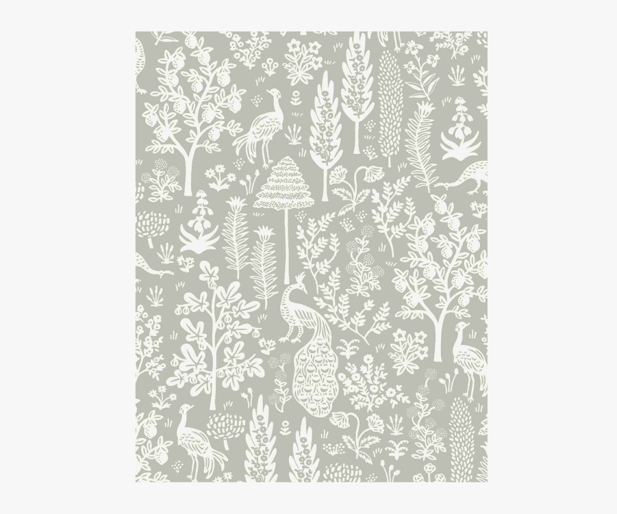 Home RIFLE PAPER Co. Samples | Menagerie Toile Wallpaper Sample|Menagerie Toile Grey & White Wallpaper Sample