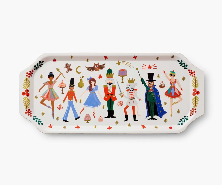 Home RIFLE PAPER Co. Serving Trays | Holiday Vintage Serving Tray| Vintage Serving Tray