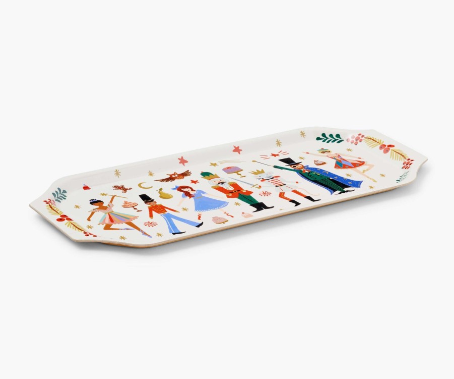 Home RIFLE PAPER Co. Serving Trays | Holiday Vintage Serving Tray| Vintage Serving Tray