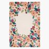 Home RIFLE PAPER Co. Statement | Les Fleurs Juliet Rose Wreath Ivory Wool-Hooked Rug|Les Fleurs Juliet Rose Wreath Ivory Wool-Hooked Rug